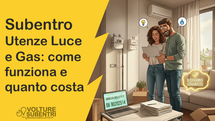 subentro utenze luce e gas: come funziona e quanto costa