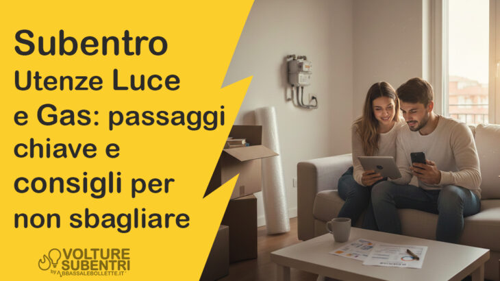 subentro utenze luce e gas: passaggi chiave e consigli per non sbagliare